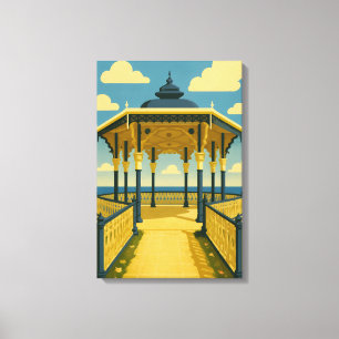 Brighton Bandstand – Coastal Architecture Art Canvas Print