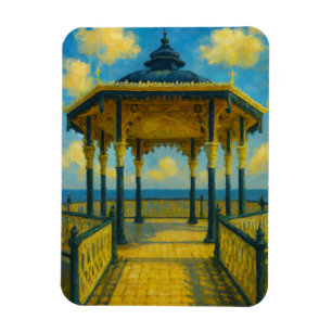 Brighton Bandstand Glow – Seaside Pavilion Magnet