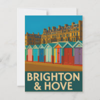 Brighton Beach Huts – Colourful Seaside Print