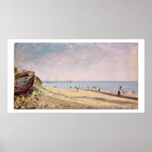 Brighton Beach (oil on canvas) Poster