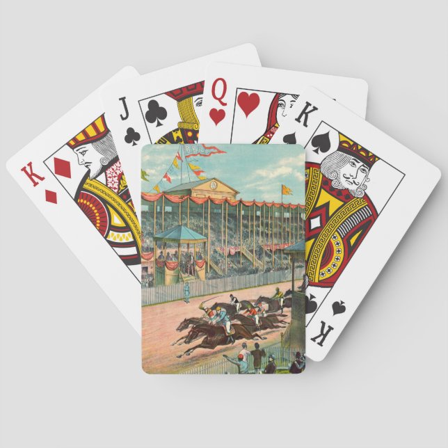 Brighton Beach Racetrack 1887 Playing Cards (Back)