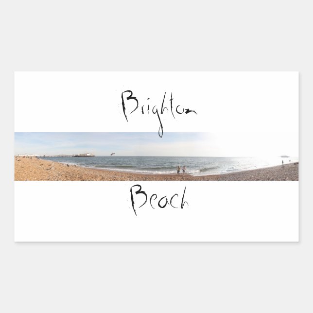 Brighton Beach Rectangular Sticker (Front)