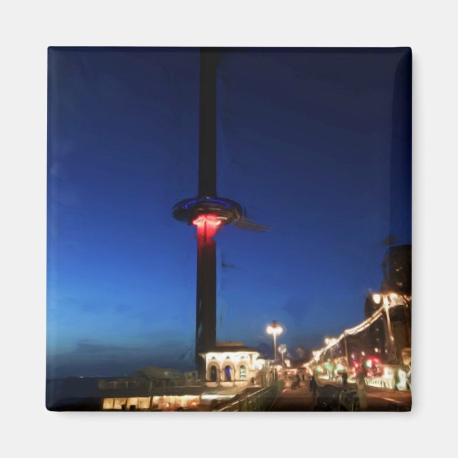 Brighton British Airways i360 at night Magnet (Front)