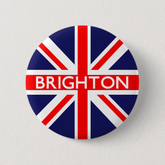 Brighton : British Flag 6 Cm Round Badge