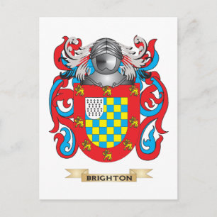 Brighton Coat of Arms (Family Crest) Postcard