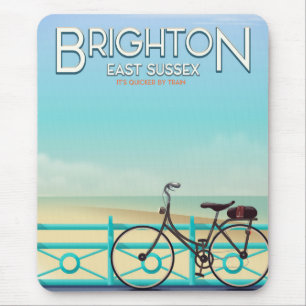 Brighton, East Sussex vintage travel poster. Mouse Mat