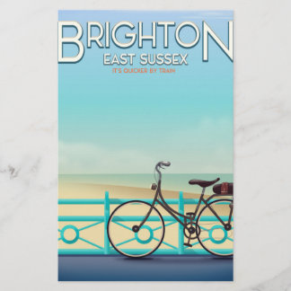 Brighton, East Sussex vintage travel poster. Stationery