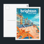 Brighton England Vintage Famous Travel Place Postcard<br><div class="desc">Brighton England Vintage Famous Travel Place</div>