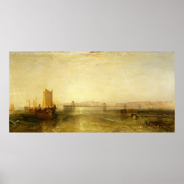 Brighton from the Sea, c.1829 Poster (Front)