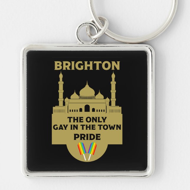 Brighton Gay Pride - Brighton England LGBT - Key Ring (Front)