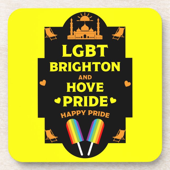 Brighton Gay Pride Coaster (Front)