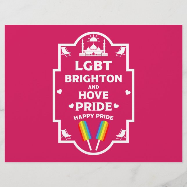 Brighton Gay Pride Flyer (Front)