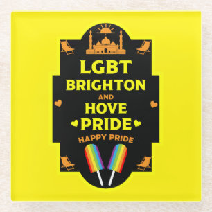 Brighton Gay Pride Glass Coaster