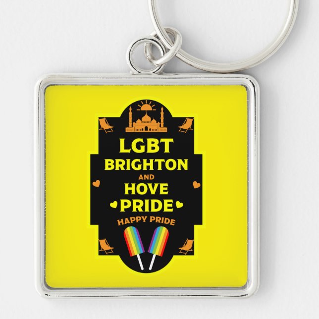 Brighton Gay Pride Key Ring (Front)