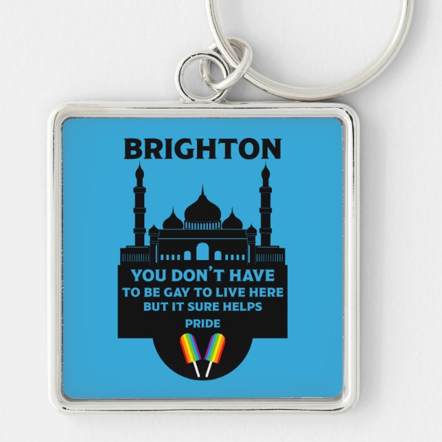 Brighton Gay Pride Key Ring (Front)