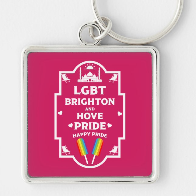 Brighton Gay Pride Key Ring (Front)
