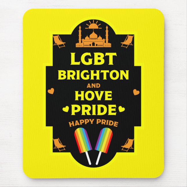 Brighton Gay Pride Mouse Mat (Front)