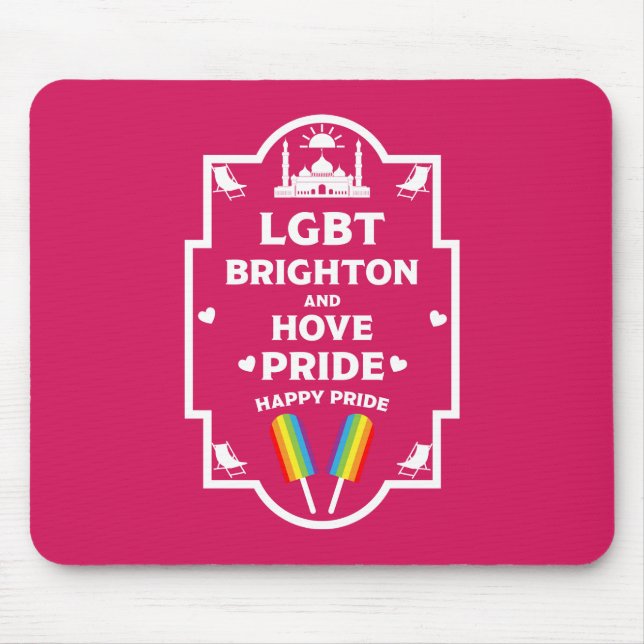 Brighton Gay Pride Mouse Mat (Front)