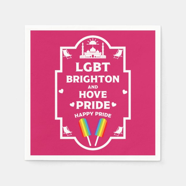 Brighton Gay Pride Napkin (Front)