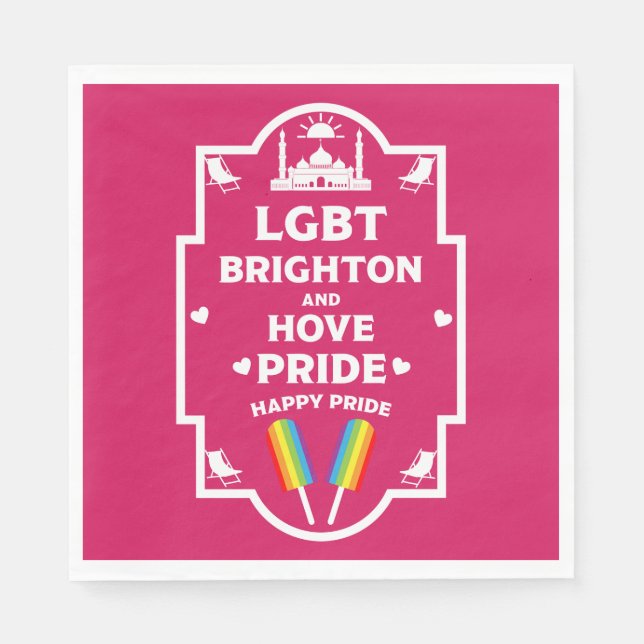 Brighton Gay Pride Napkin (Front)