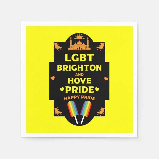Brighton Gay Pride Napkin (Front)