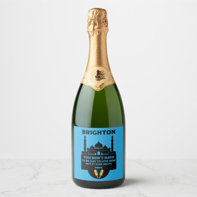Brighton Gay Pride Sparkling Wine Label (Front)