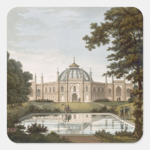 Brighton Pavilion: Proposed view of the garden wit Square Sticker