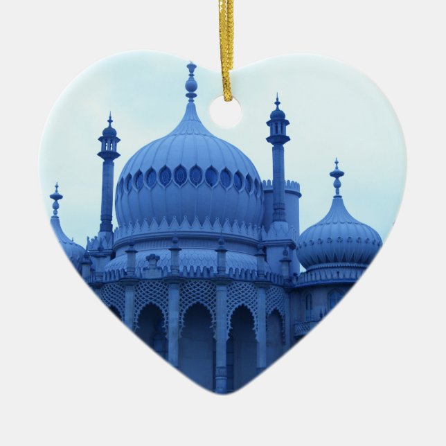 Brighton Pavillion Ceramic Tree Decoration (Front)