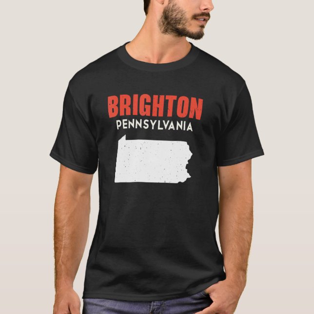 Brighton Pennsylvania USA State America Travel T-Shirt (Front)