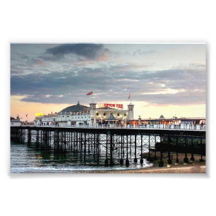 Brighton Pier Sunset Photo Print