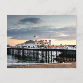 Brighton Pier Sunset Postcard