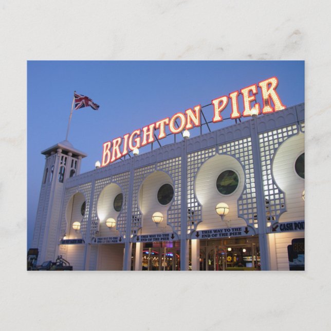 Brighton Pier, Sussex, UK Postcard (Front)