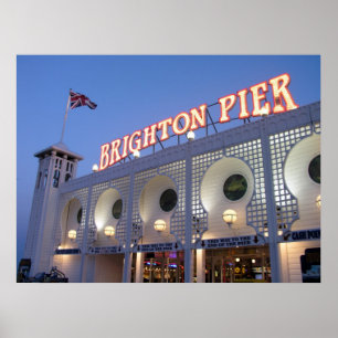 Brighton Pier, Sussex, UK Poster