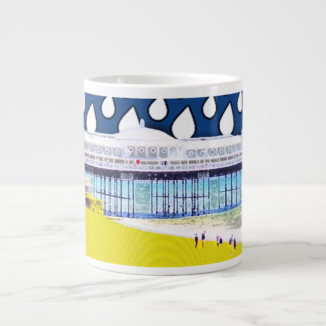 Brighton Pier View Large Coffee Mug (Front)
