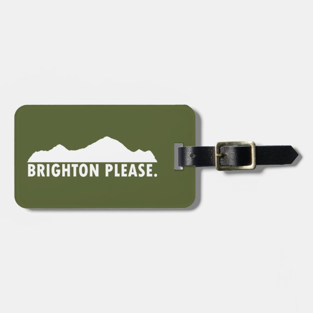 Brighton Please Luggage Tag (Front Horizontal)
