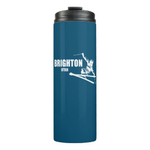 Brighton Resort Utah Skier Thermal Tumbler