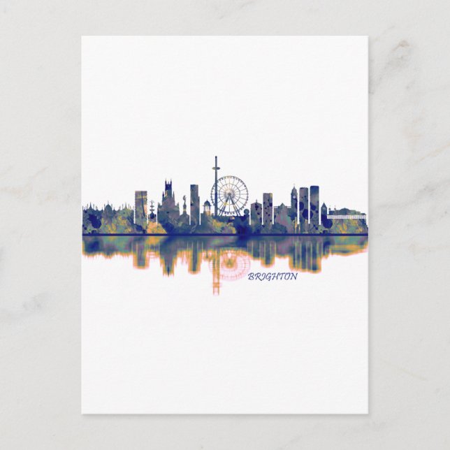 Brighton Skyline Invitation Postcard (Front)