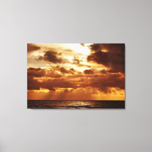 brighton sunset canvas print