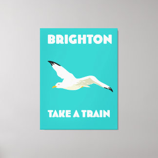 Brighton "Take a Train" Canvas Print