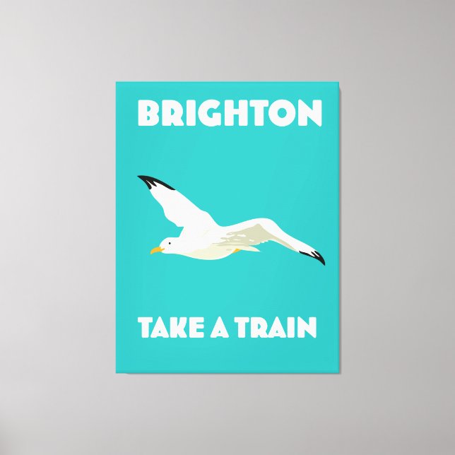 Brighton "Take a Train" Canvas Print (Front)