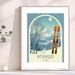 Brighton Utah ski resort vacation Poster