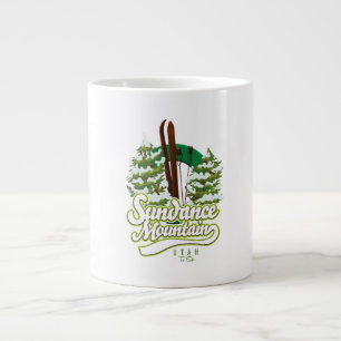 Brighton Utah to ski logo Giant Coffee Mug