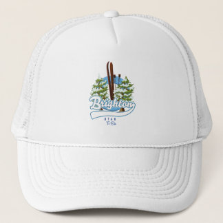 Brighton Utah to ski logo Trucker Hat