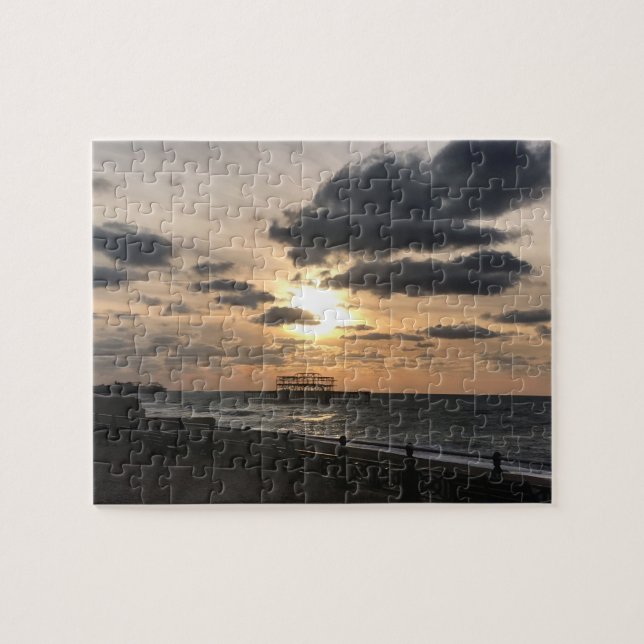 Brighton West Pier Sunrise Photo Jigsaw Puzzle (Horizontal)