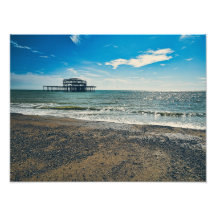 Brighton West Pier Wall Art – 4:3 Coastal Seascape