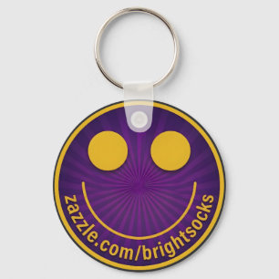 Brightsocks Purpleface Logo Key Ring