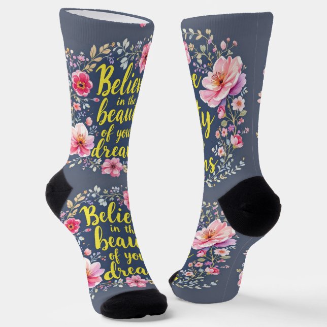 BrightSocks RANDOPIX Believe In Your Dreams 039490 Socks (Angled)