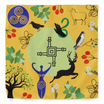 Brigid Goddess - Yellow Tarot/Altar Cloth