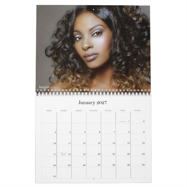 Brigid Turner 2010 Calendar, Standard Calendar (Jan 2027)