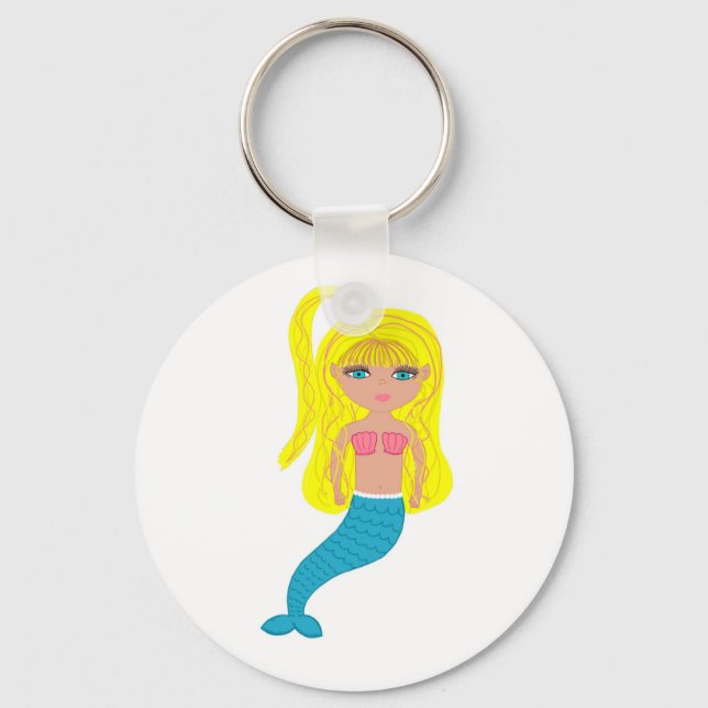 Brigit the Mermaid Keychain (Front)